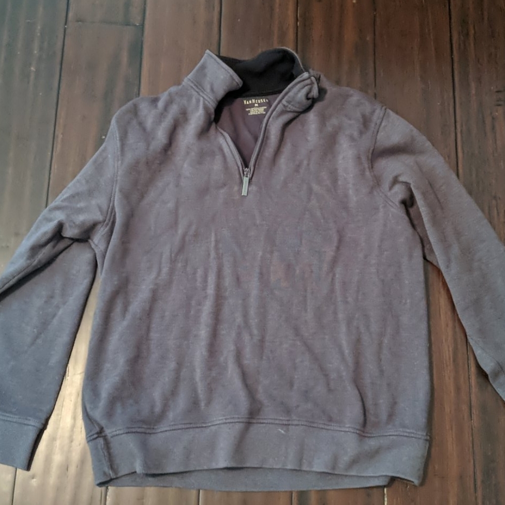 Men's Van Heusen 1/4 Zip Sweater Sz M